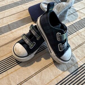 Toddler Converse green tartan Sneakers